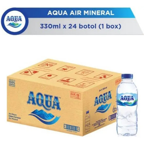 

AQUA Botol MINI 330ml 1 Dus isi 24