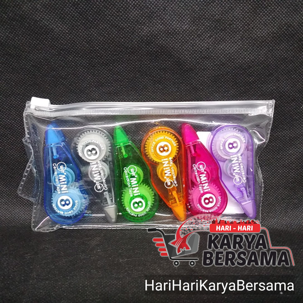 

CORECTION TAPE WALITO CT-601 WARNA RANDOM ISI 6'S