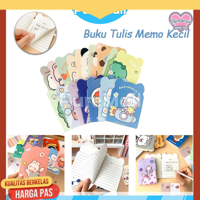 

Mini Notebook / Buku Catatan Kecil Motif Bentuk / Buku Tulis Memo Kecil