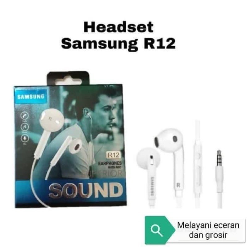 headset / earphone R12 dan headset MH150 super basss