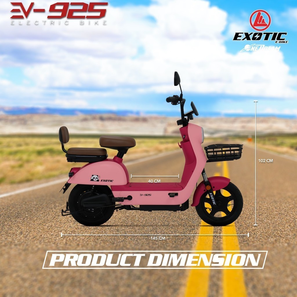 PROMO Sepeda Listrik EXOTIC EV 925 New Model 500watt Garansi Resmi