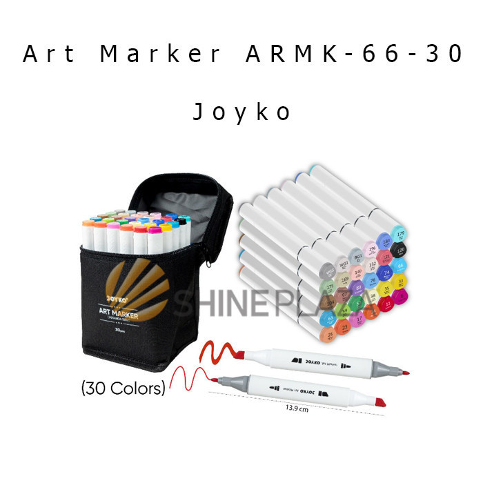 

Art Marker Joyko ARMK-66 30 40 60 Colors - Spidol Sketsa Seni Warna - 30 Colors