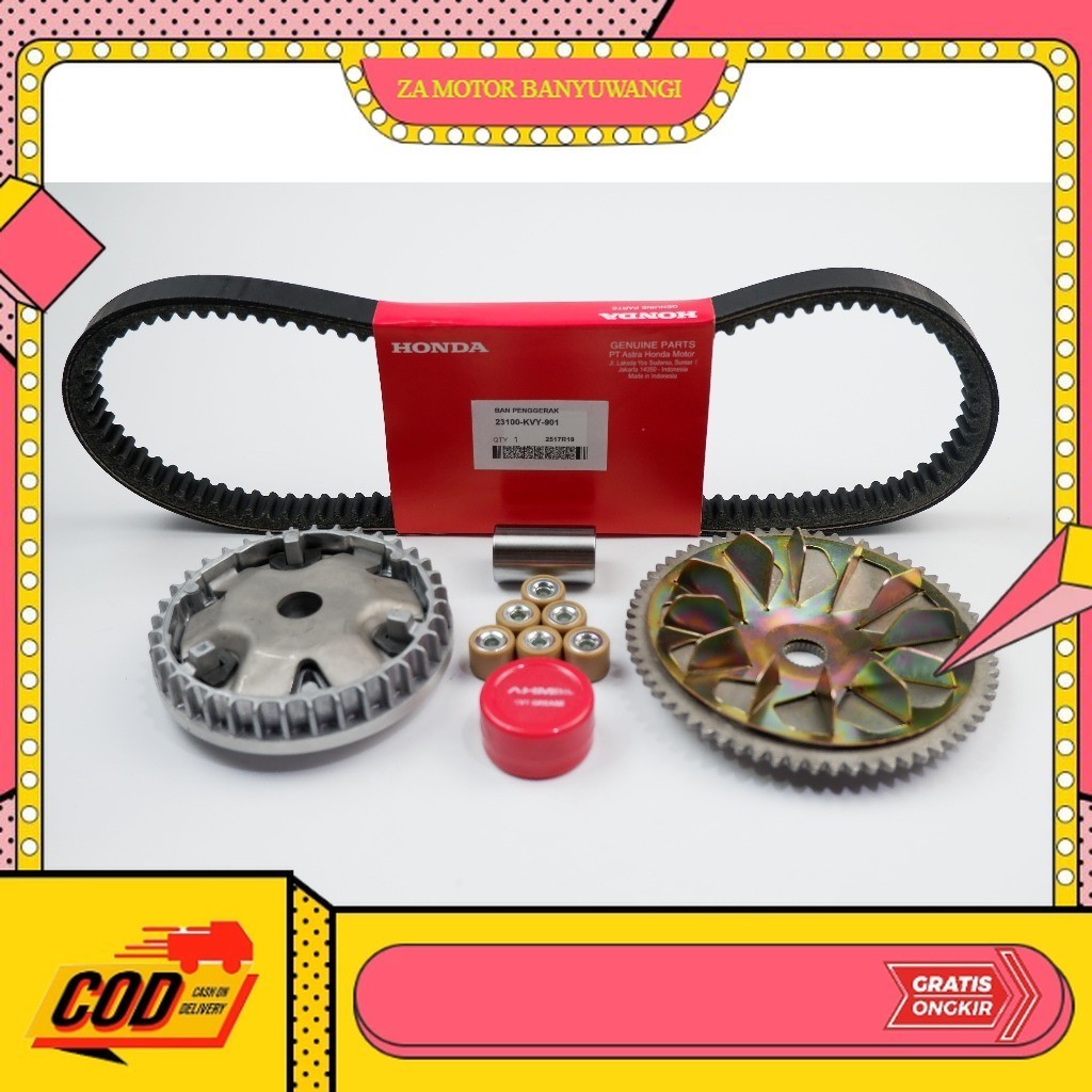 paket kirian beat karbu ori - paket cvt beat carbu - Paket Vanbelt Beat Karbu KVY - Penbel Beat Karb