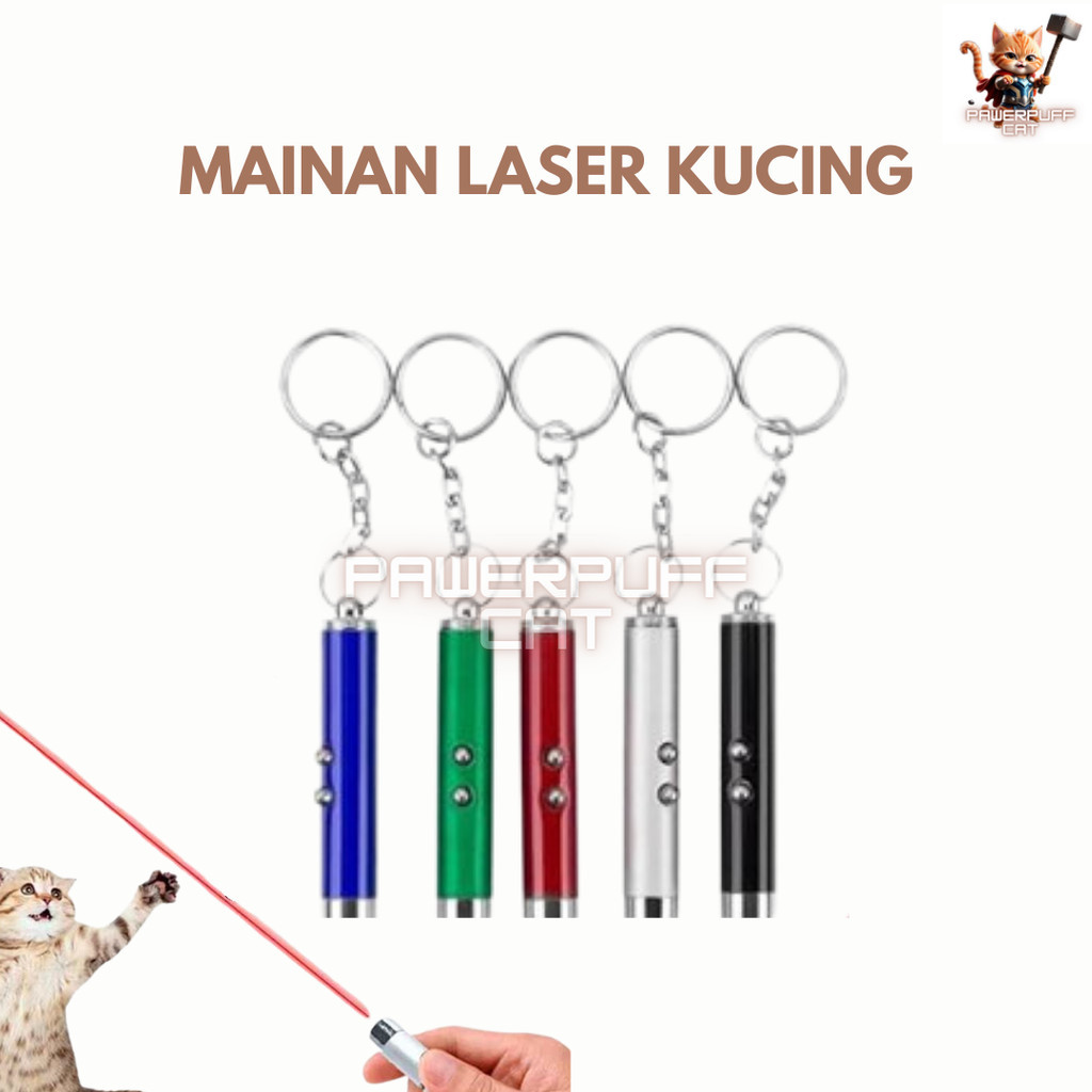 PPC Lampu Laser Ponter Senter Mainan Kucing Gantungan Kunci