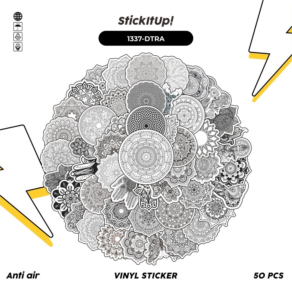 

COD✨ 100 Pcs Stiker Pack Datura Art V3 Abu-Abu Lucu Aesthetic Vynil Waterproof untuk Freebies Sticker Buku Journal Casing HP Laptop