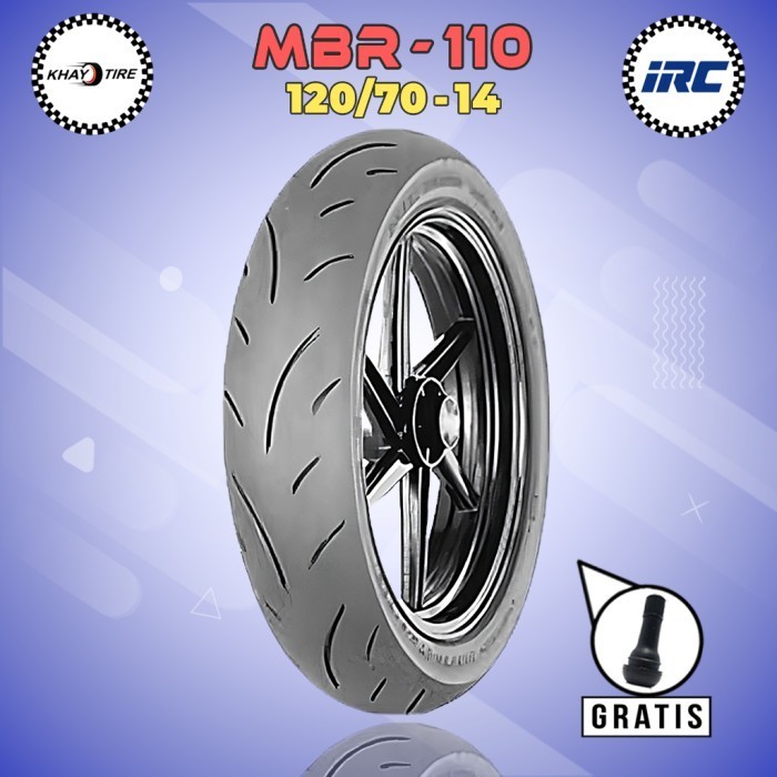 Ban Belakang Motor PCX IRC MBR 110 Soft Compound 120/70 Ring 14 Tubles