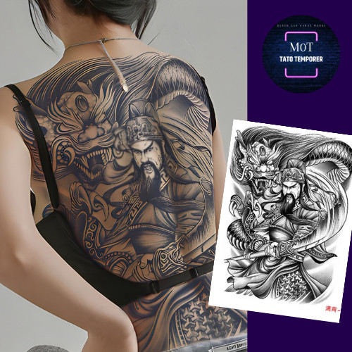 KEREN PREMIUM BT-22 TATTOO TEMPORARY TATO TEMPORER TAHAN LAMA SEMI PERMANEN MOTIF FULL BACK PUNGGUNG