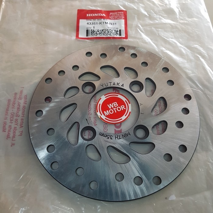 CAKRAM PIRINGAN CAKRAM BELAKANG SUPRA X 125 BLADE 125 SUPRA X 125 HELM IN ORIGINAL ASLI AHM