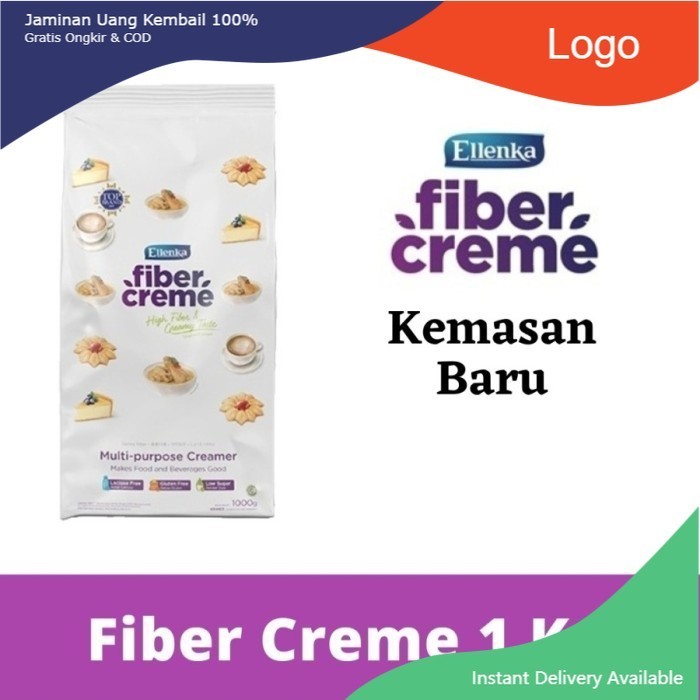 

Ellenka Fiber Creme Multi Purpose Creamer 1 kg Pengganti Santan/Krimer