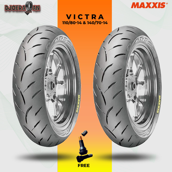 Sepasang Ban Motor YAMAHA AEROX - MAXXIS VICTRA 110/80 & 140/70 Ring14