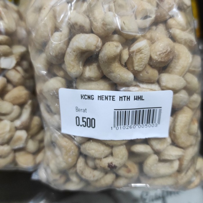 

Kacang Mente Mentah Whole 250Gr