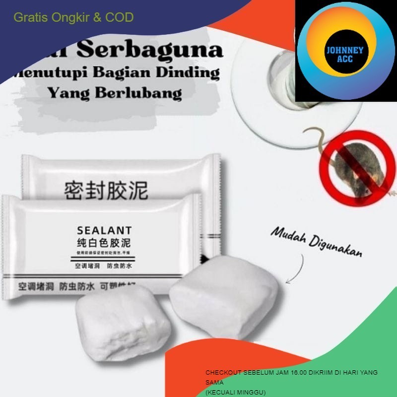 

JA SEALANT INSTANT DEMPUL TEMBOK DINDING / DEMPUL INSTAN MI FENG JIAO NI DEMPUL PADAT AJAIB SERBAGUNA / TAMBAL LUBANG PIPA AC /
