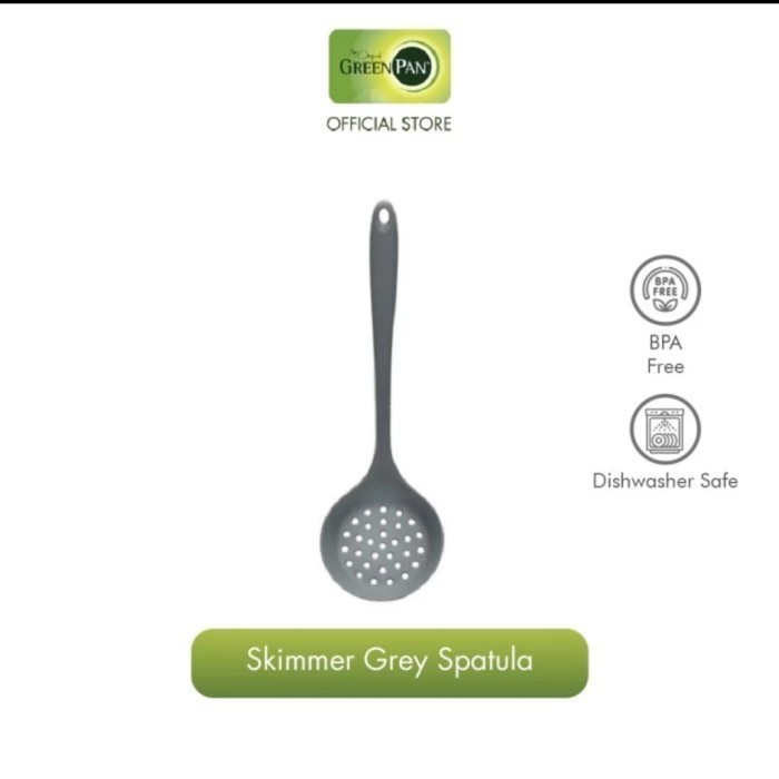 skimmer sepatula sendok soup / sayur - spatula grey