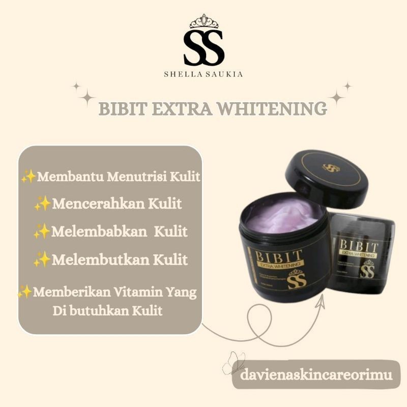 ACEH.NONO BIBIT EXTRA WHITENING BODY LOTION ORIGINAL by SHELLASAUKIA SKINCARE SSSKIN/STOK TERBATAS