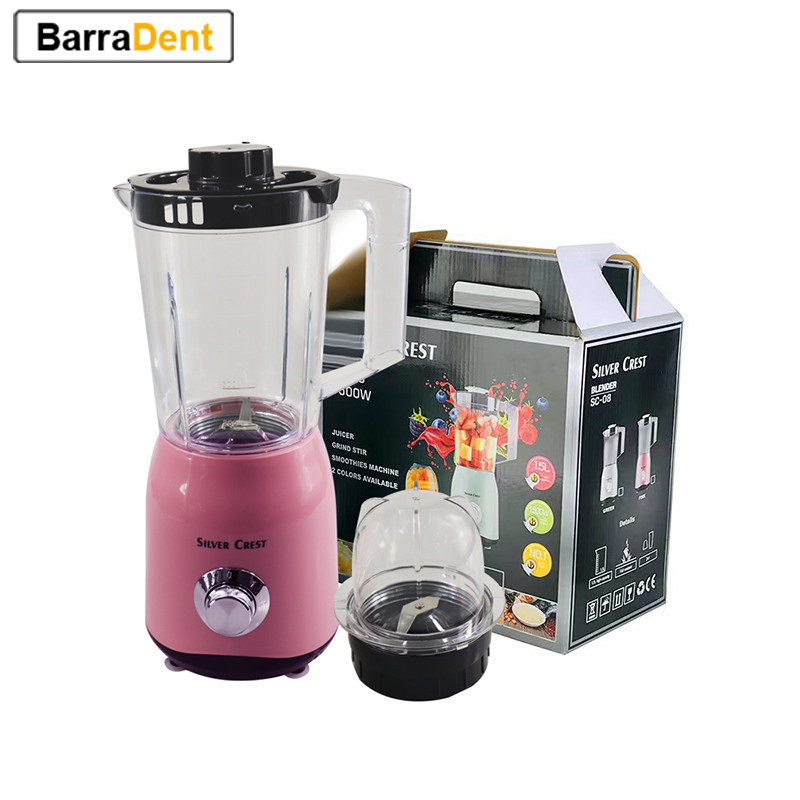

1.5L Electric Blender Pink Fruit Juicer Upgrade 1000W Shakes and Smoothies Blenders for Kitchen 2-Speed for Crushing Ice