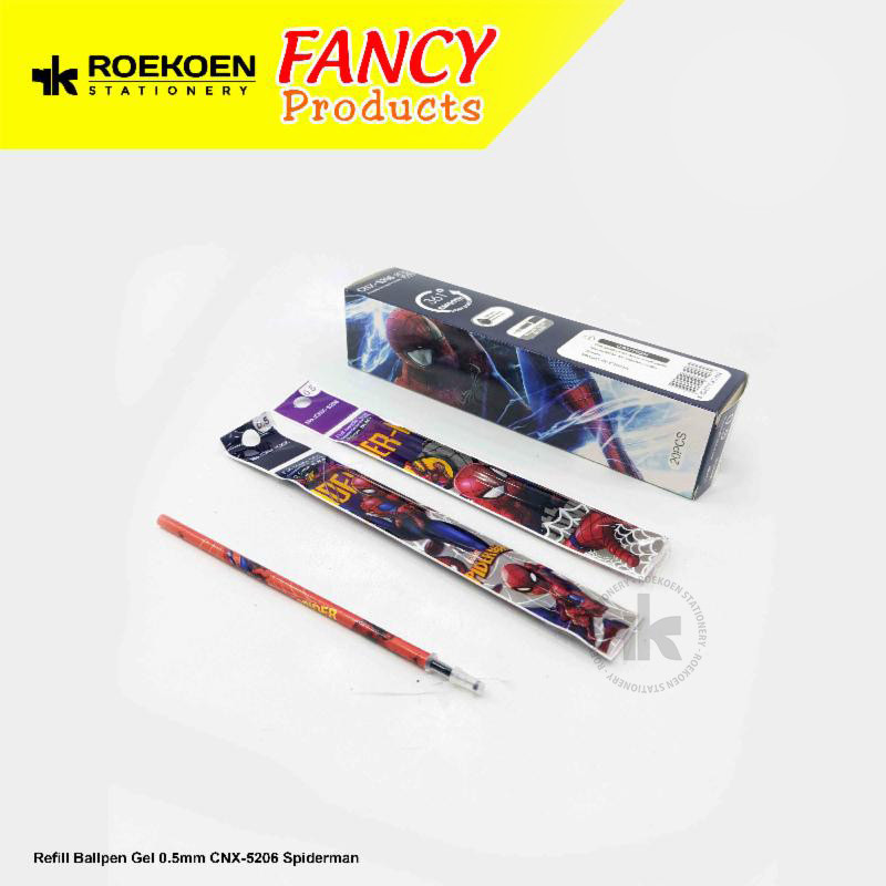 

Refill Ballpen Gel 0.5mm CNX-5206 Spiderman