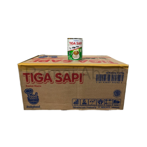 

TIGA SAPI KALENG 1 DUS ISI 48PCS | SUSU KENTAL MANIS TIGA SAPI