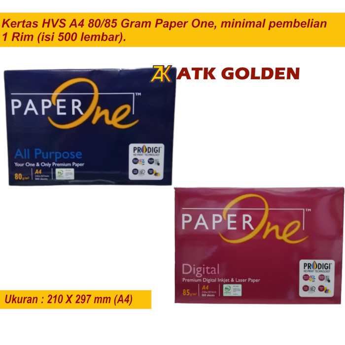 

promo ✨ -Kertas HVS Paper One A4 80gr