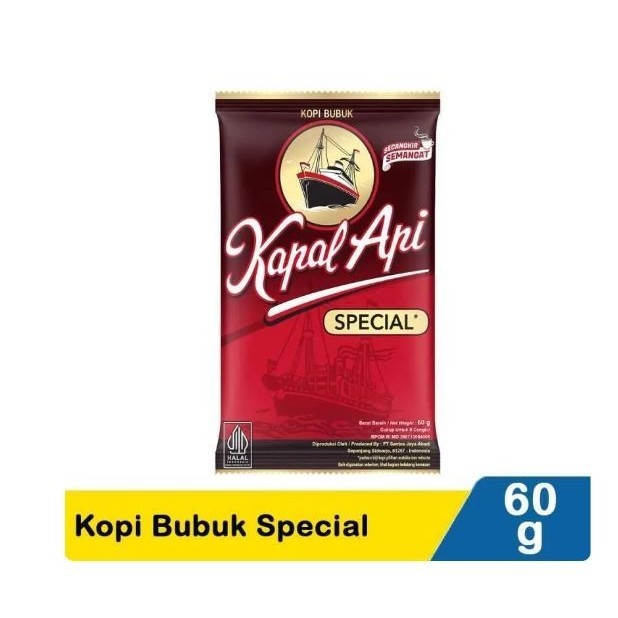 

Kapal api special 60 gram (Sebungkus)