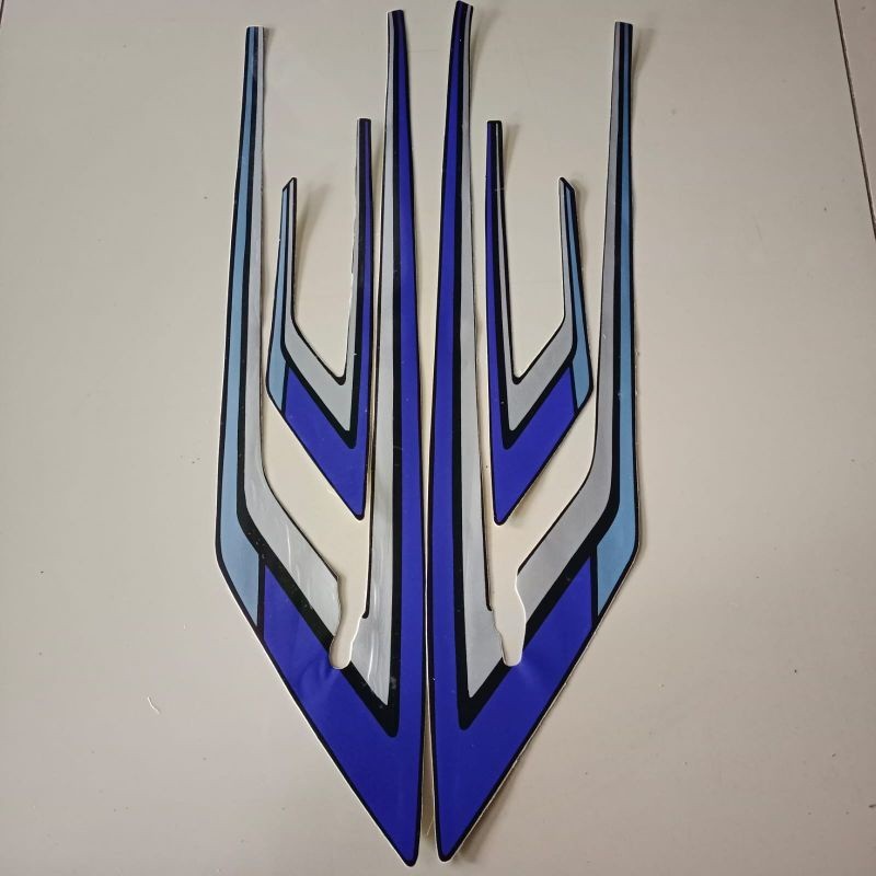 striping honda gl 100 GL100 GL 100 biru Naziastiker