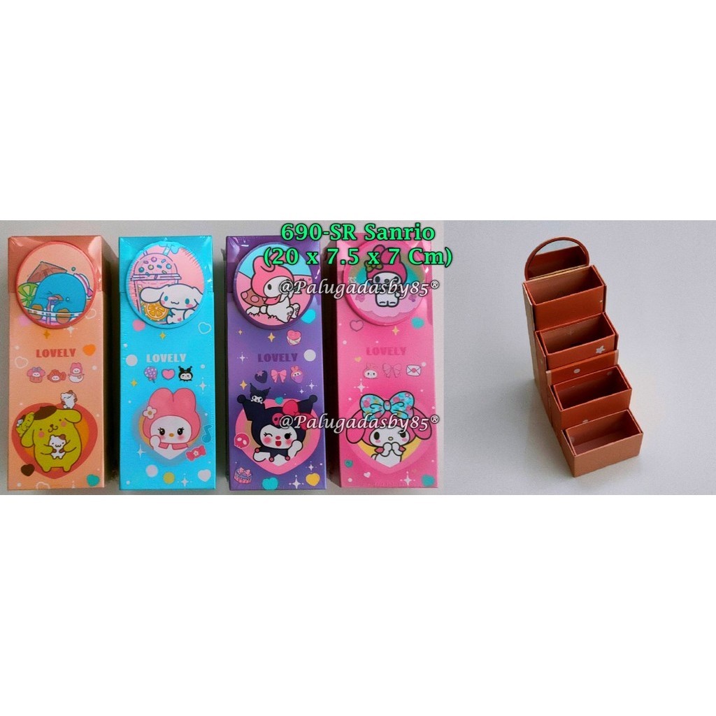 

(1 Biji) Kotak Pensil Karton Sanrio 690-SR 20 x 7.5 x 7 Cm / Kotak Pensil Sanrio GXIMP 690-SR