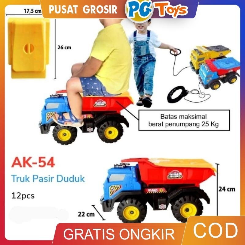 

PGTOYS - Big Dump Truck Mainan Anak Mobil Truk Pasir Ukuran Jumbo AK54 Bahan Kuat Bisa Duduk Anak