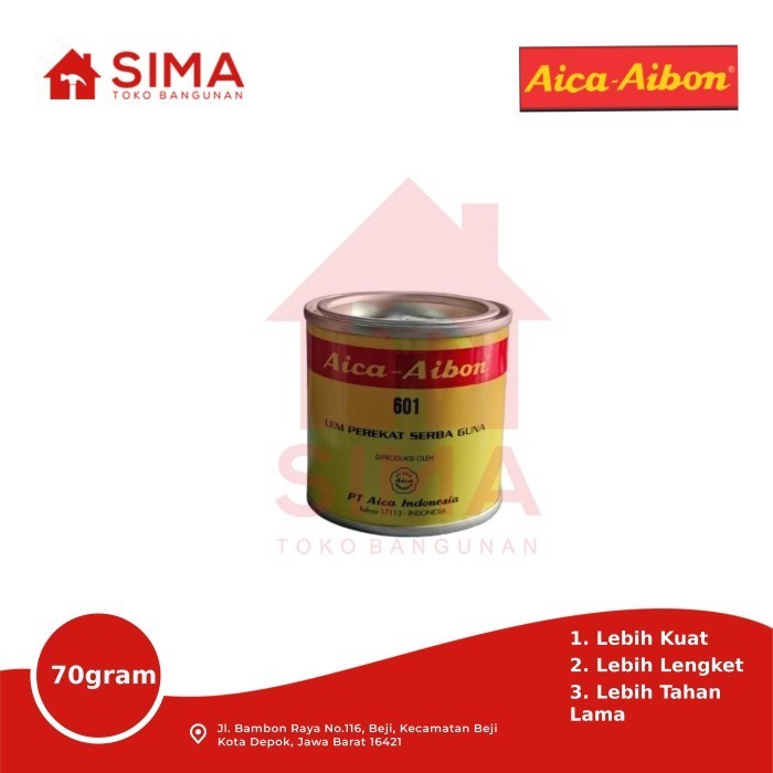 

Lem Kuning Aica Aibon 70 gram / Lem Serbaguna