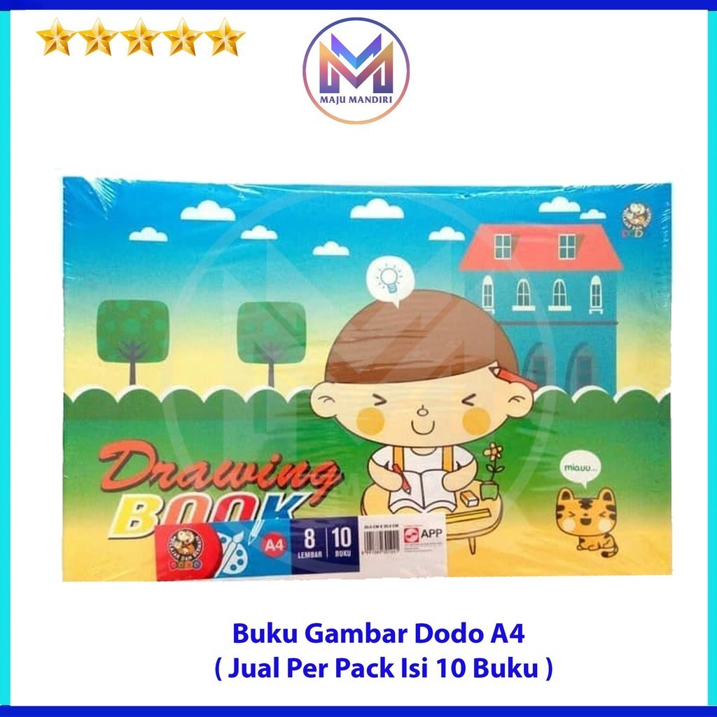

Buku Gambar Dodo A4 / Drawing Book Per Pack Isi 10 Buku