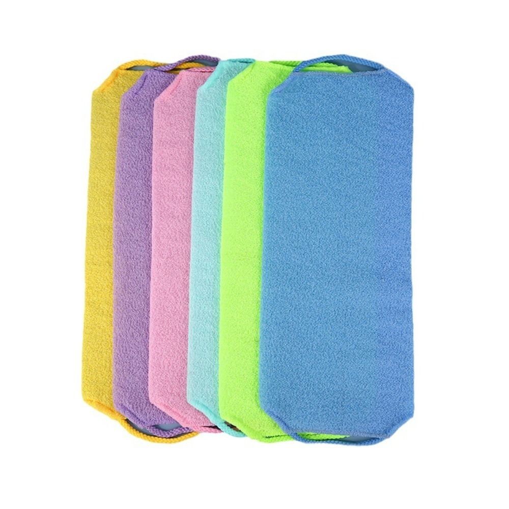 Colorful Exfoliating Rubbing Bath Towel Washcloth Elastic Shower Body Scrub Cleaning Massage Bath To