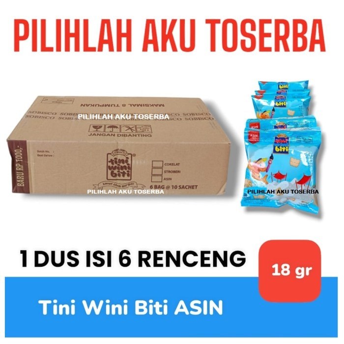 

Biskuit TINI WINI BITI Renceng Rasa ASIN - ( HARGA 1 DUS )