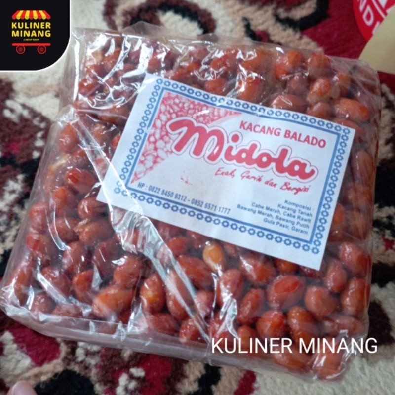 

Kuliner Minang Kacang Balado Pedas Manis Midola Oleh-Oleh Asli Cemilan Kampung Makanan Khas Payakumbuh Padang kabau Jajanan Snack Kabau AX00