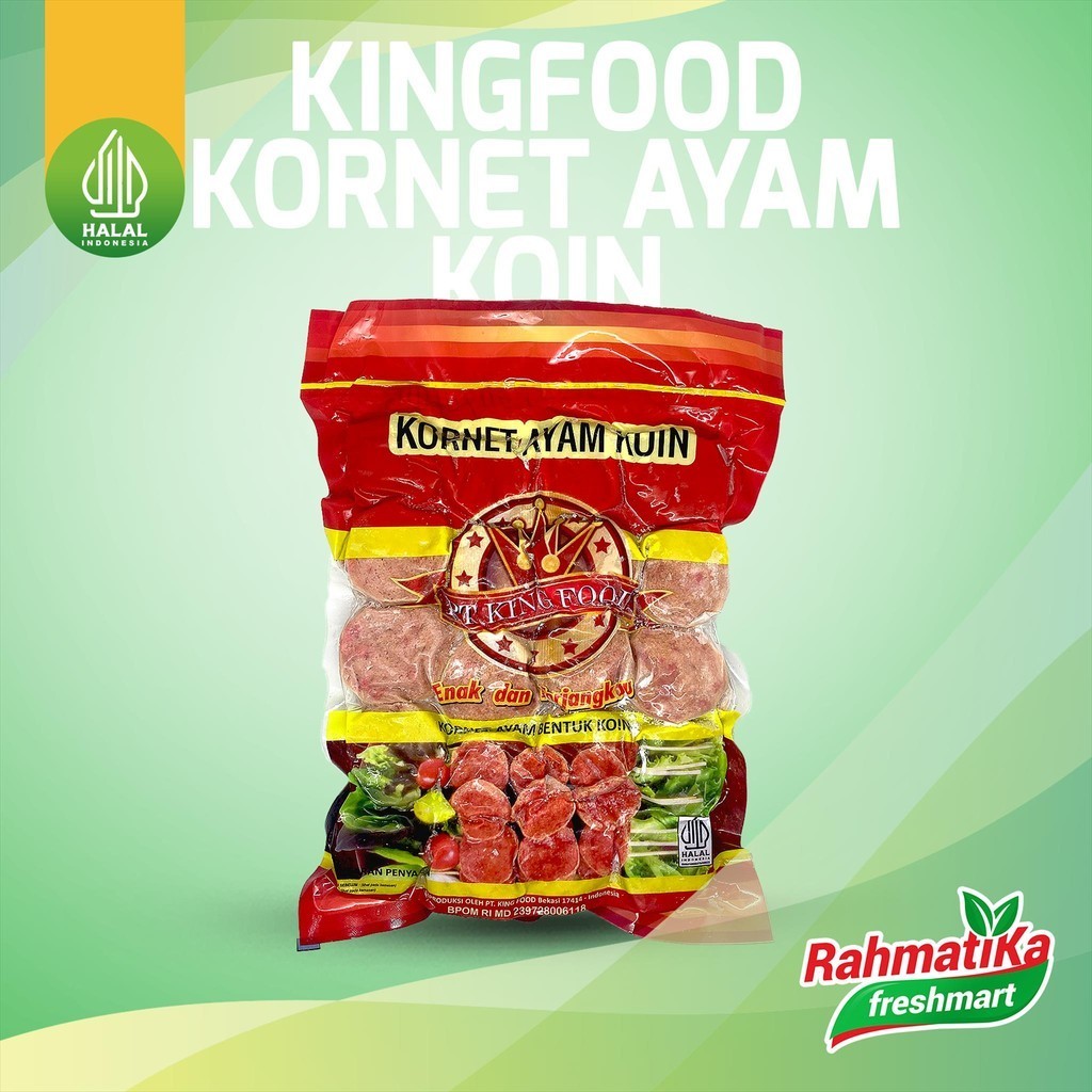 

KINGFOOD Kornet Ayam Bentuk Koin / Chicken Corned Coin 450 gr