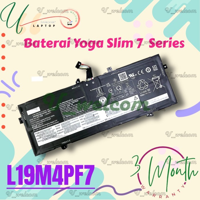 Batt Baterai L19M4PF7 L19D4PF5 Yoga Slim 7i Carbon 13ITL5 Yoga 13S 2021 Series