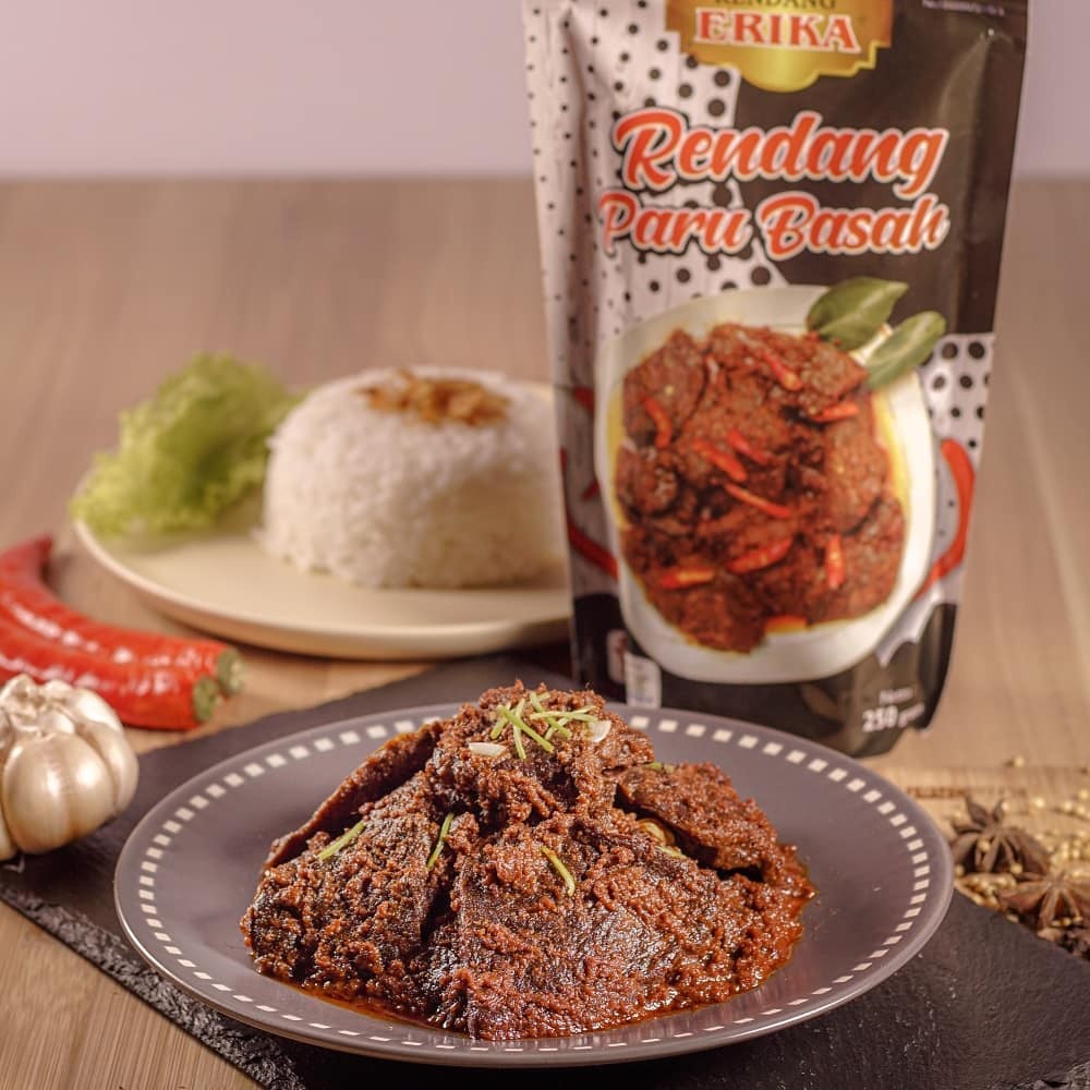 

Kuliner Minang Rendang Paru Basah Erika Oleh-Oleh Asli Cemilan Kampung Makanan Khas Payakumbuh Padang kabau Jajanan Snack Kabau AX00