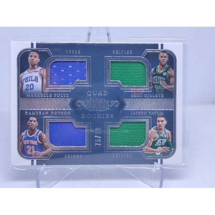 ORIGINAL Kartu Basket Dominion Jayson Tatum RC 4 JERSEY BOSTON CELTICS NBA - VERY RARE