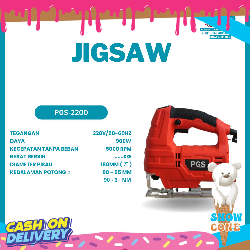 MESIN GERGAJI TRIPLEK PGS-2200