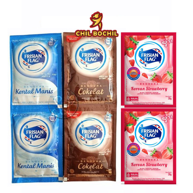 

SUSU KENTAL MANIS FRISIAN FLAG SACHET RENCENG (6 SACHET X 38 GRAM) - SKM & COKLAT - SUSU BENDERA KENTAL MANIS