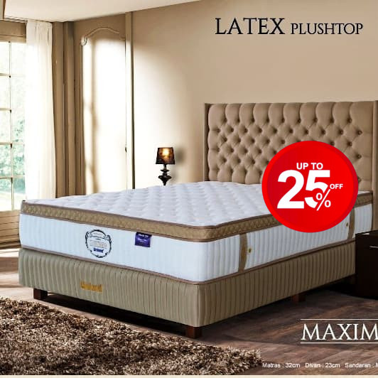 Springbed Uniland Latex Pocket Plushtop Maxima