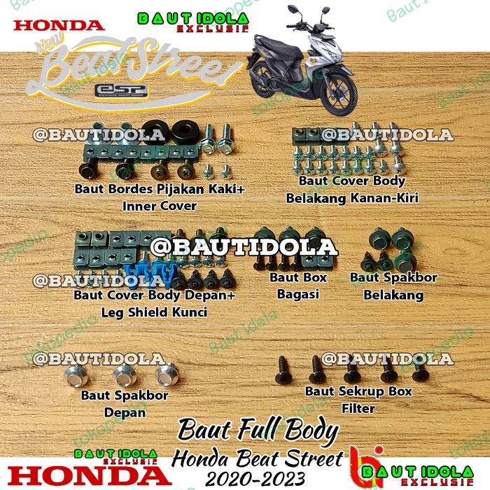 Baut Body Full Set Honda Beat Street 2020-2023