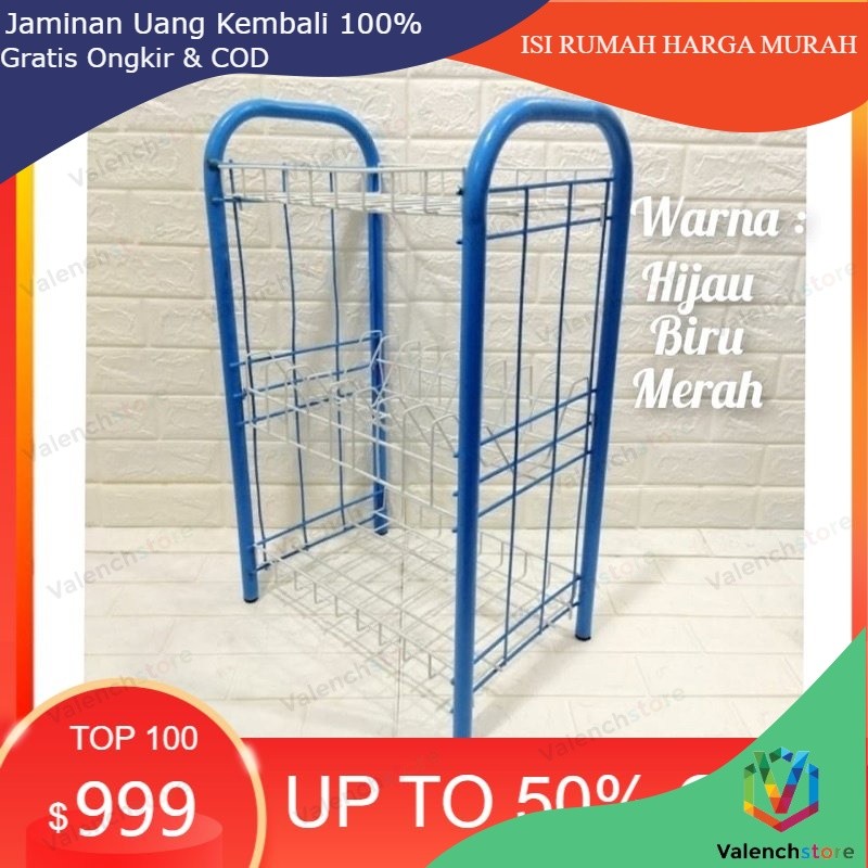 RAK PIRING 3 SUSUN RPK 03 AL , RAK PIRING 3 SUSUN , RAK DAPUR 3 SUSUN , RAK SERBAGUNA