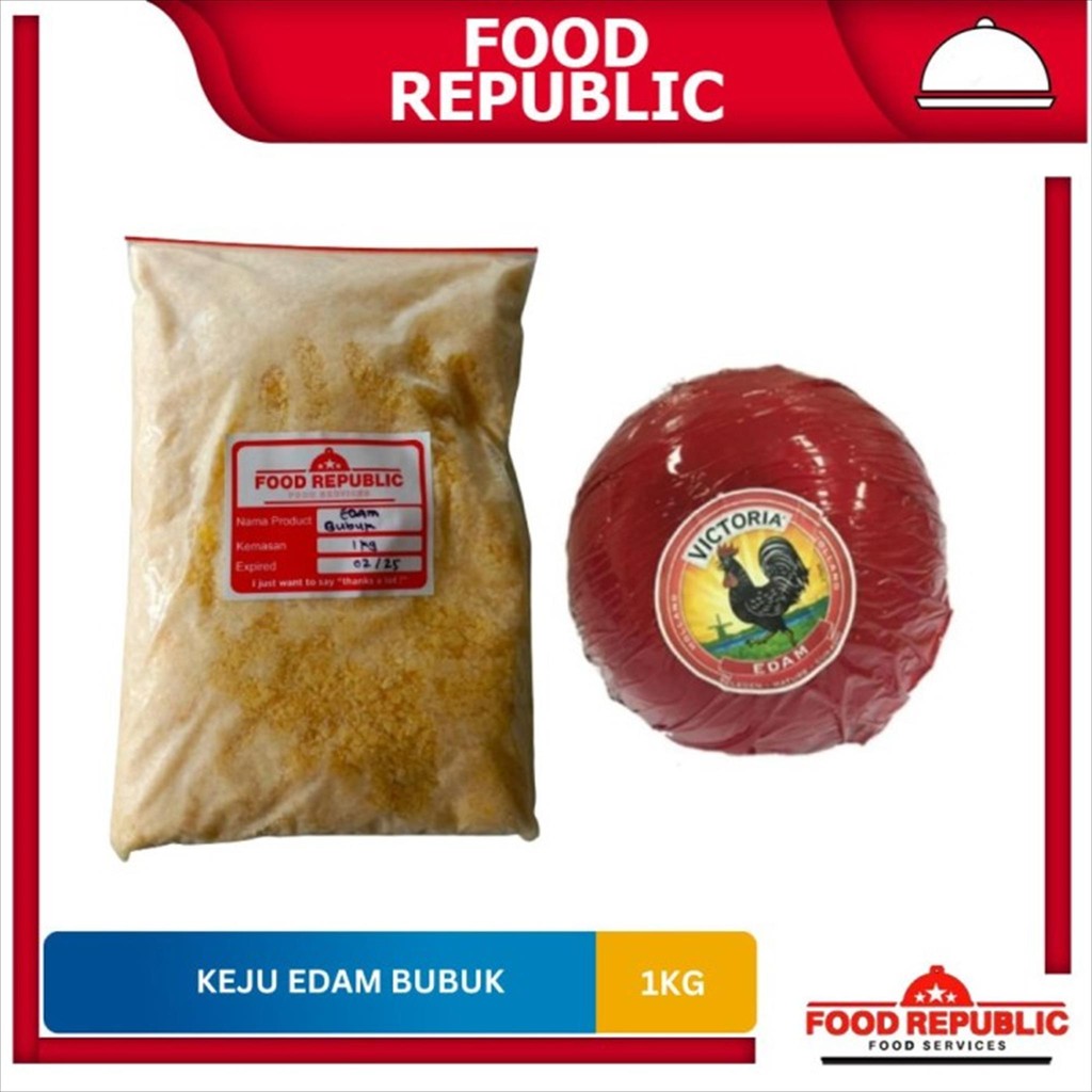 

De Jong`s Victoria Cheese Edam Balls BUBUK 1Kg Keju Bola Ayam Repack