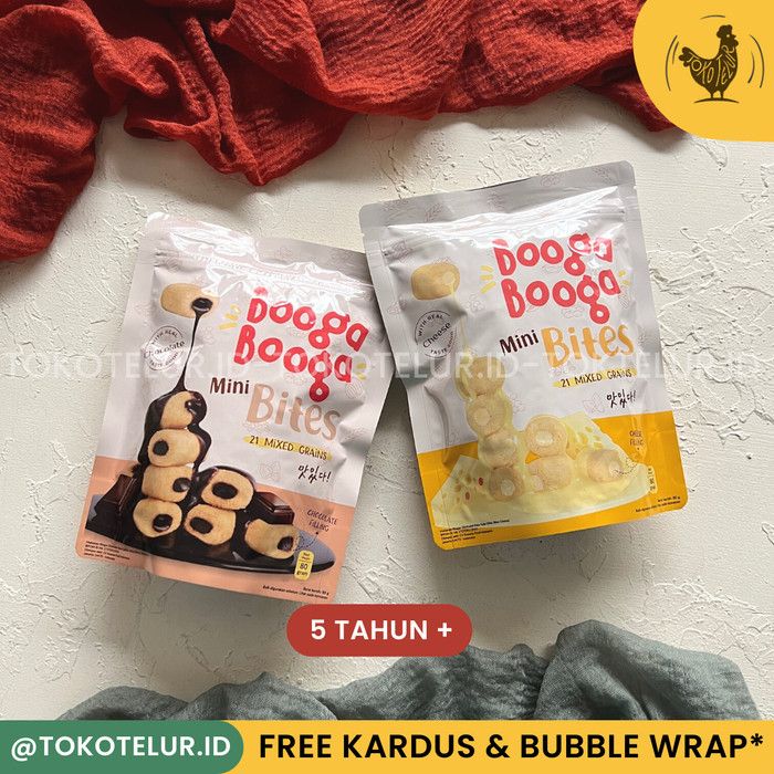 

✨NEW✨ -BOOGA BOOGA - Mini Bites Roll | Snack Sehat Anak Dewasa MADE IN KOREA - BoogaStrawberry