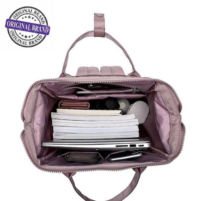 ✨NEW✨ -Ransel GUDIKA bag  5179 tas ransel laptop kekinian wanita gudi - pink