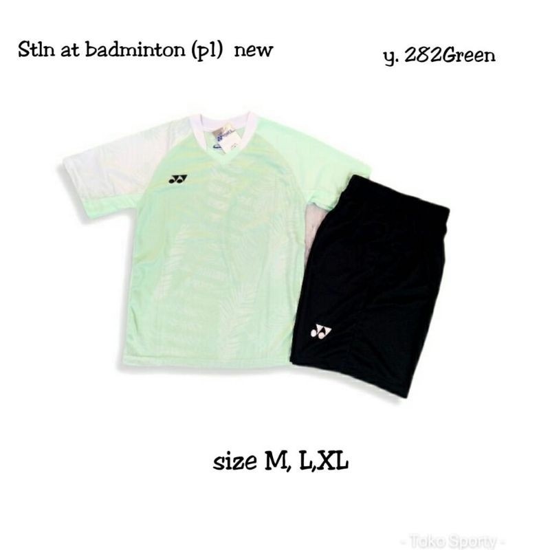 Setelan anak jersey Badminton "Bulu Tangkis"  HIJAU Printing