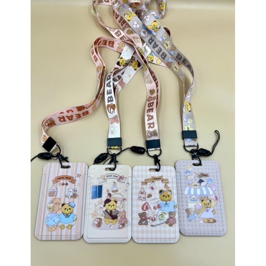 

GANTUNGAN TALI KARTU AKSES MRT BUSWAY LANYARD CARD HOLDER Cute Bear