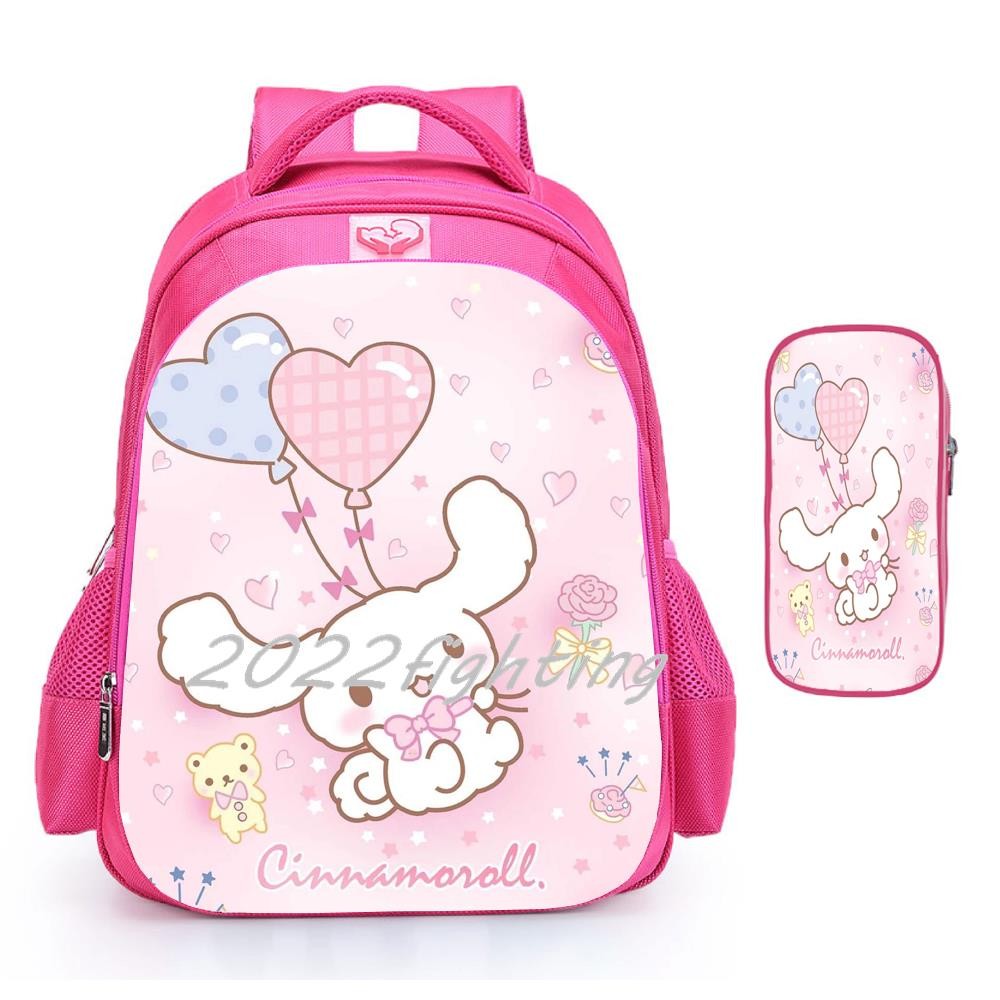16 Inch Cinnamoroll Children School Bags Primary Orthopedic Princess Backpack Kids School Boys Girls