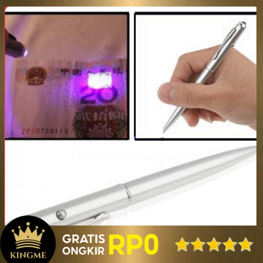 

KINGME - Pena Tinta Invisible Magic Pen dengan UV Light - HY-0812