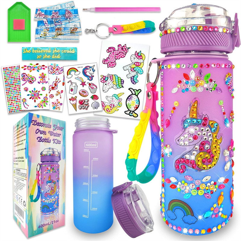 

Decorate Your Own Water Bottle Kits for Girls DIY Mermaid Birthday Decorations Arts and Crafts Toys Christmas Gift