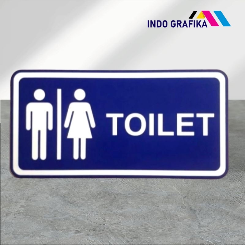 

Acrylic sign label TOILET PRIA WANITA