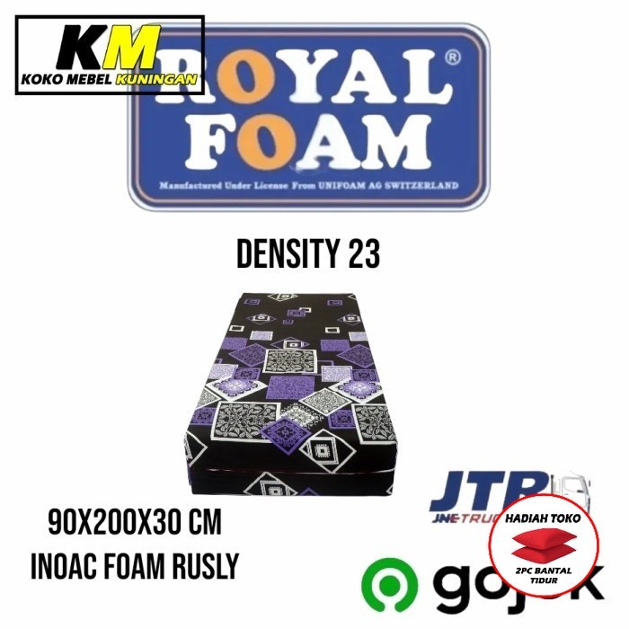 TERLARIS kasur busa royal foam 90x200x30 cm garansi 15 tahun